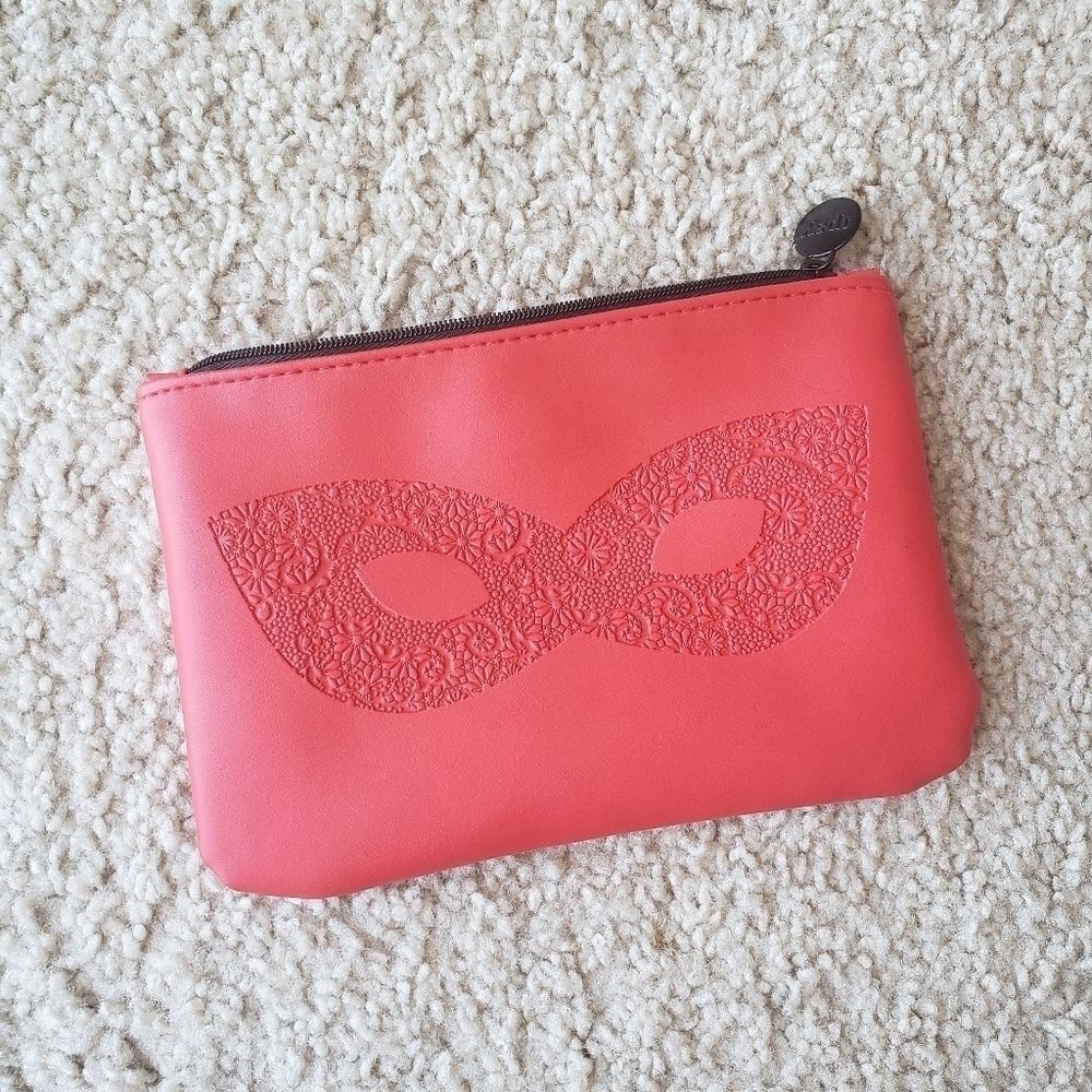 IPSY Red Masquerade Mask Makeup Bag